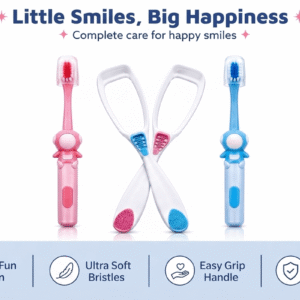 Starbuddy Kids Toothbrush & Tongue Cleaner Set, Teddy Bear Design, 3+ Years (Pack of 4) (Copy) (Copy) (Copy) (Copy) (Copy)